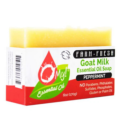Goat Milk Essential Oil Soap Peppermint; 6 Oz 0