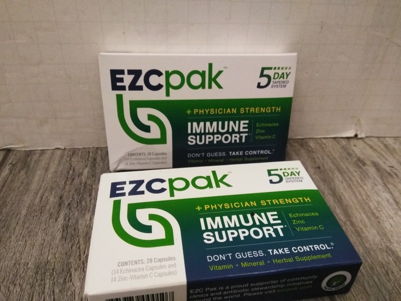 EZCPak Echinacea, Zinc, Vitamin C 5 Day Immune Support Pack 14-Caps EA ( 2PK)