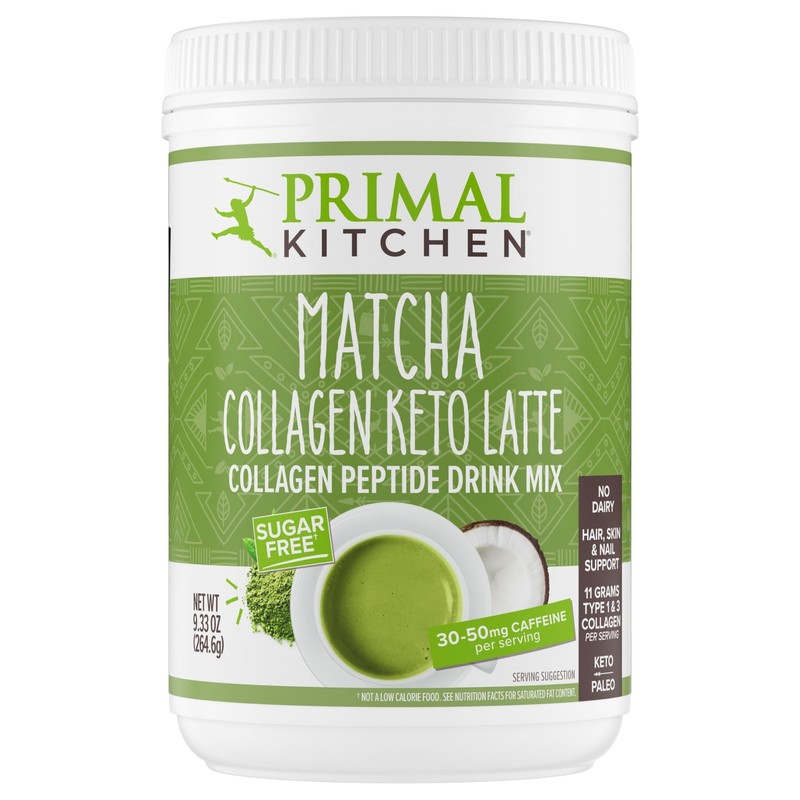 Keto Matcha Collagen Latte Powder SugarFree Collagen Peptides, 9.33 oz