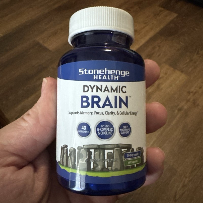 Stonehenge Health Dynamic Brain Supplement 60 Capsules for Memory and Focus
