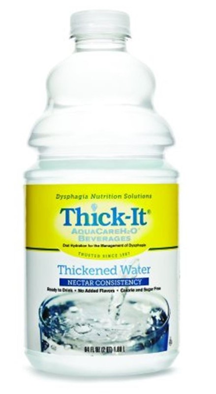 Thick It AquaCare H2O Nectar Consistency Thickened Water Beverage, 0.5 Gallon —