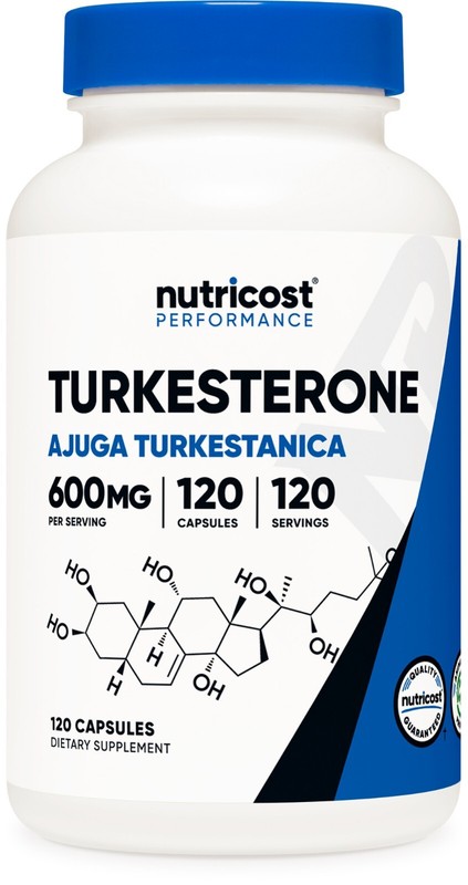 Nutricost Turkesterone Dietary Supplement 600mg, 120 Capsules