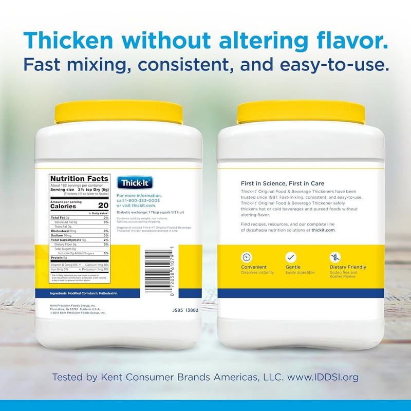 Flavorless Thickening Aid - 36 oz Canister for Safe Dining Experience gallery
