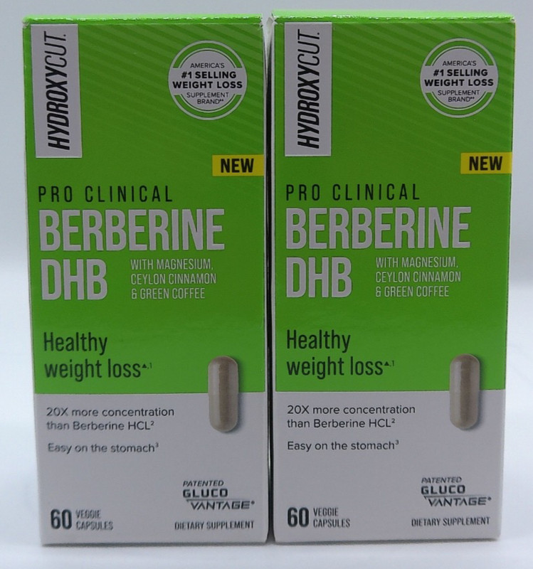 2Pk- Hydroxycut Berberine DHB, 120 Total Capsules, Exp: 04/28