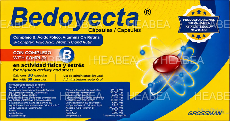 NUTRITIONAL SUPPLEMENT: Bedoyecta 3 boxes of 30 capsules each gallery