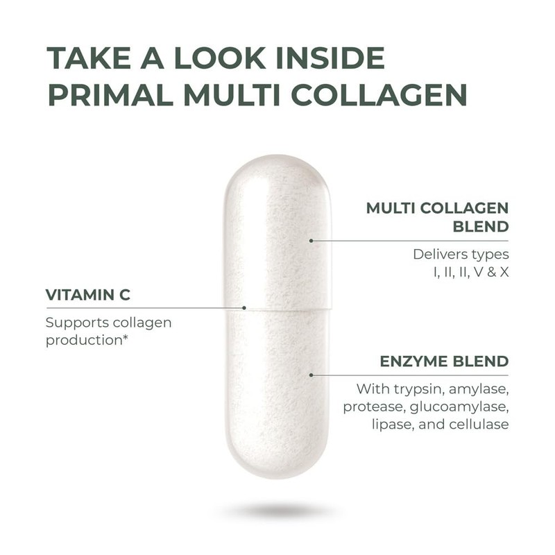 Primal Harvest Multi Collagen Capsules, 120 Count gallery