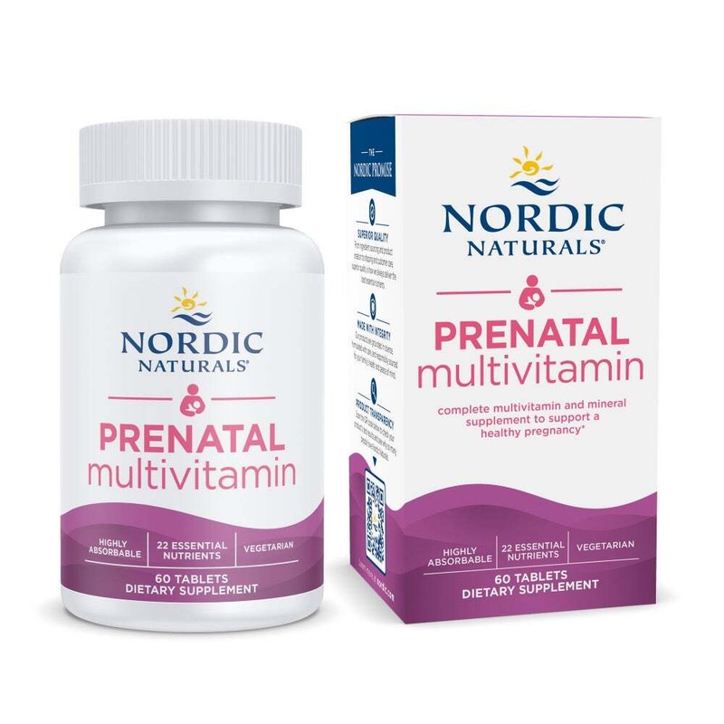 Nordic Naturals Prenatal Multivitamin Tablets – 60 Count