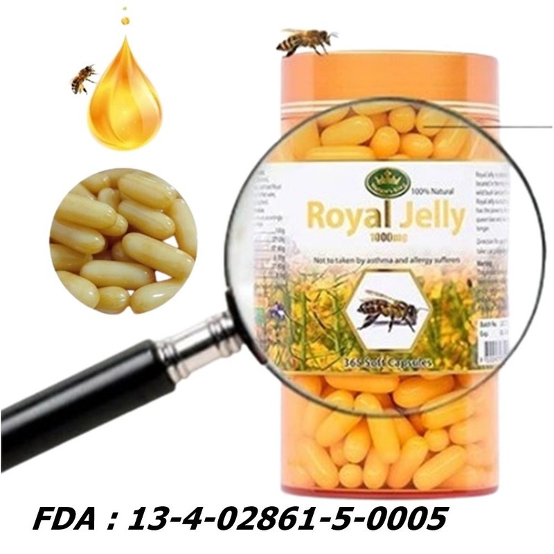 3X Nature's King-Royal Jelly 1000mg Wellness Health Skin Care Best Natural 120 S gallery