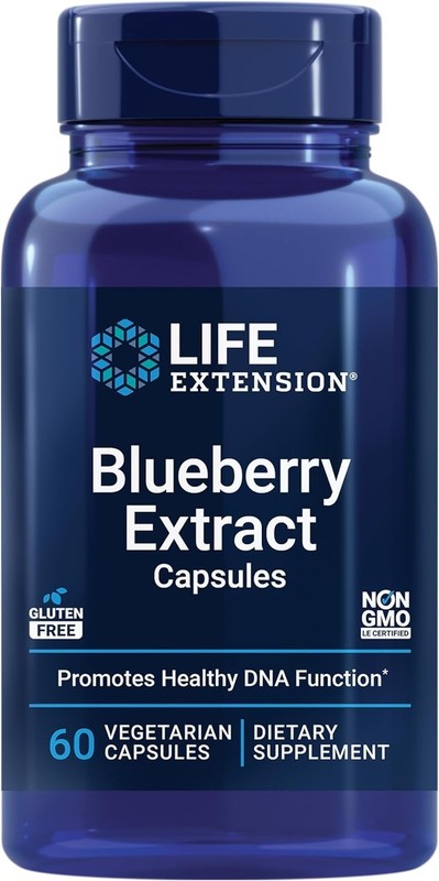 Life Extension Blueberry Extract Capsules, 60 vegetarian capsules