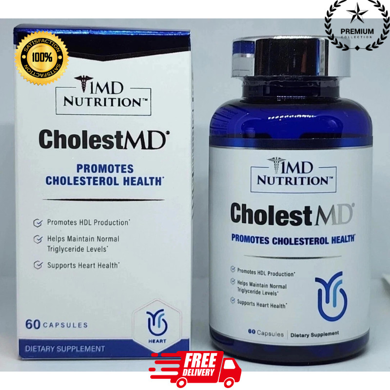 1MD Nutrition CholestMD Promotes Cholesterol Health 60 Capsules EXP: 12/2027