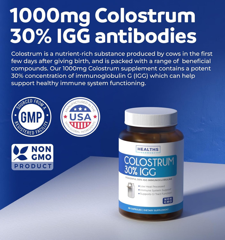 Bovine Colostrum for Women - Colostrum Supplement with 1,000Mg per Serving and 3 gallery