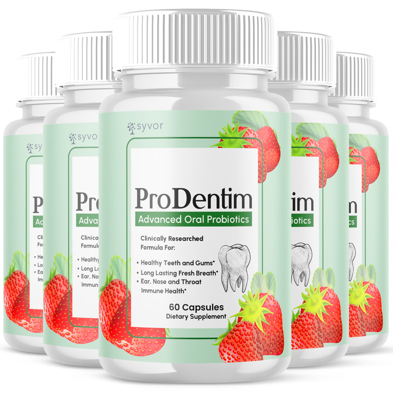 (5 Pack) Prodentim Oral Probiotic Support for Healthy Teeth & Gums 300 Capsules