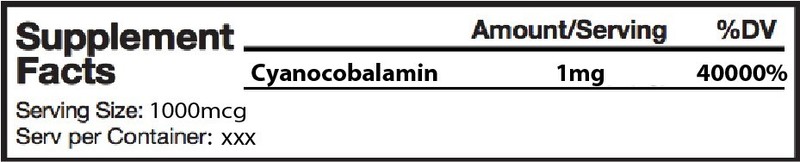 Nutrition Bulk Vitamin B12 1% Cyanocobalamin 50g - 1mg per Svg - 250 servings gallery