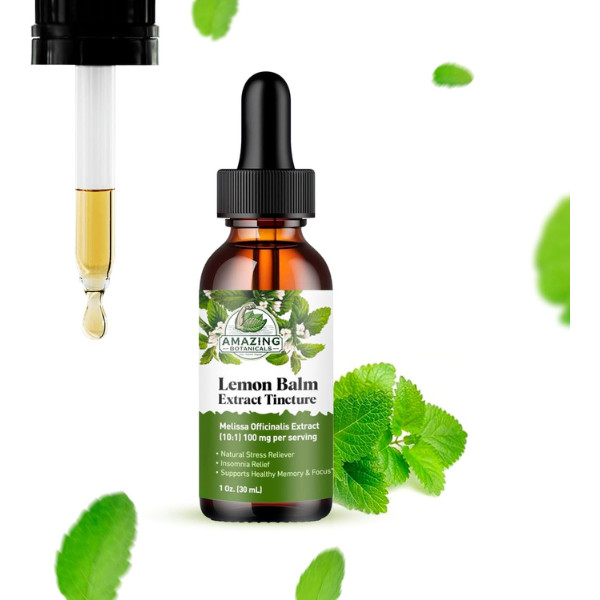 Lemon Balm 10X Extract Tincture – High Potency 30,000 mg Relaxation Support