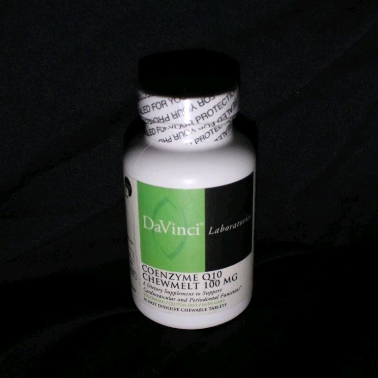 DaVinci Laboratories Coenzyme Q10 100 mg Chewable Tablets Gluten-Free Non-GMO