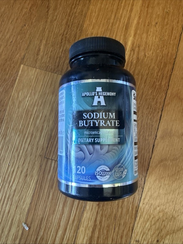 Sodium Butyrate 580 mg, 120 Vegan Caps , EXP 2028