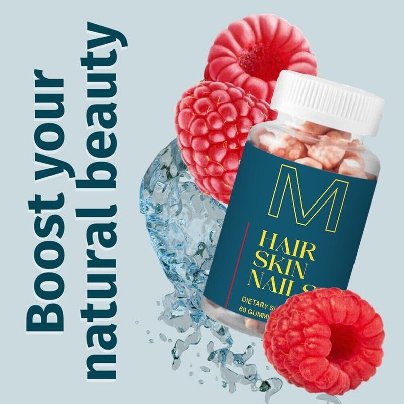 New Hair Skin and Nails Gummies Supports Healthy Hair - Vegan Biotin Vitamins gallery