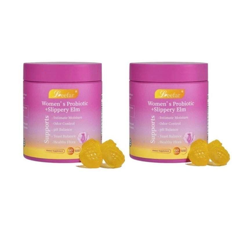 Women's Probiotic with Slippery Elm Gummies Pineapple Flavor Supplement-1-3 Pack gallery