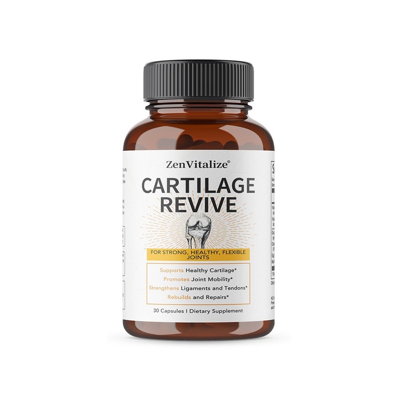 ZenVitalize Cartilage Revive 30/60/120 Capsules Non-GMO Ease Joint Discomfort