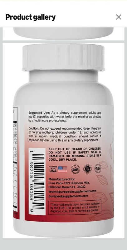 Pure Peak Advanced Thyroid Support Supplement 60 Capsules Exp: 10/27 Vitamin Sup gallery