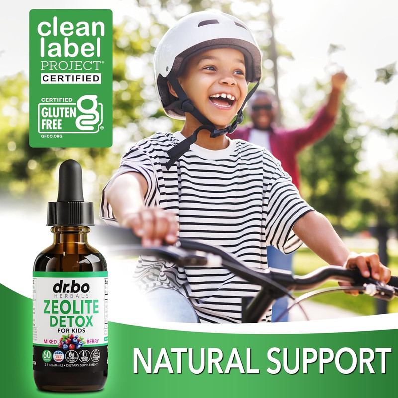 Zeolite Detox for Kids Liquid Drops - Advanced Clinoptilolite with Pure Vitamins gallery