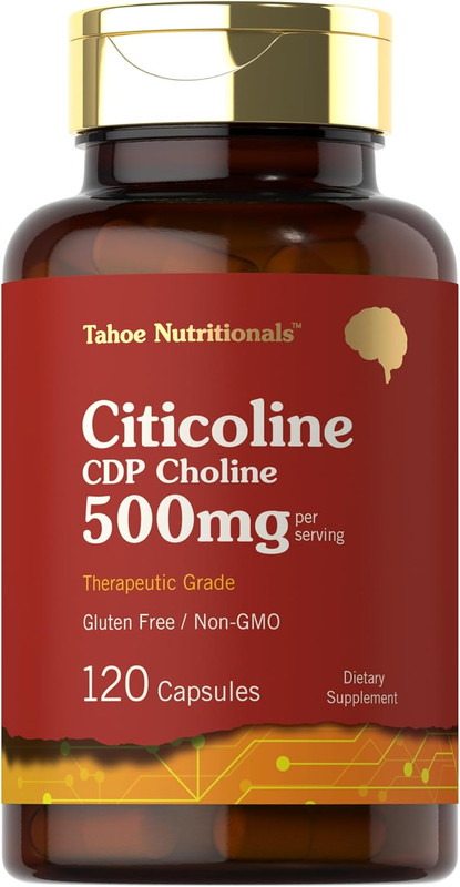 Citicoline 500Mg | 120 Capsules | CDP Choline Supplements | Therapeutic Grade |