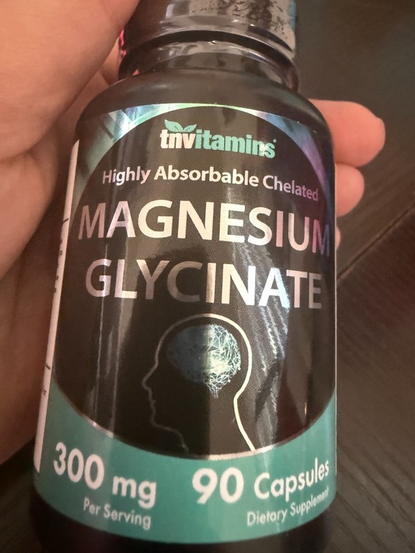tnvitamins Magnesium Glycinate 300mg, 90 Capsules | High 90 Count (Pack of 1)
