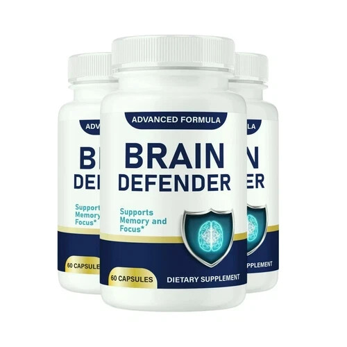 3-Pack Brain Defender Capsules, Supports Memory and Focus - 180 Capsules gallery