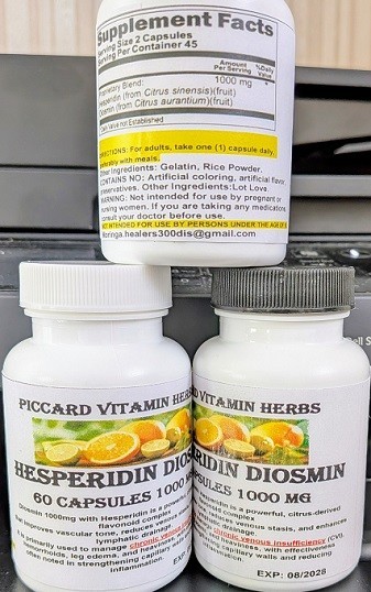 Diosmin Hesperidin 1000mg 60 Capsules