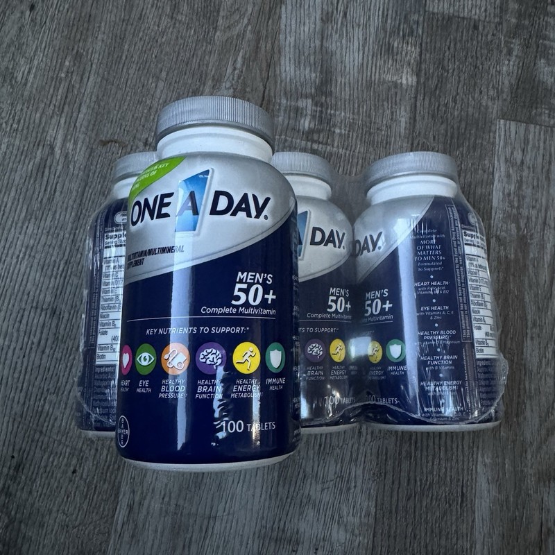 One A Day Men’s 50+ Multivitamins, Supplement with A, C, D, E and Zinc for…