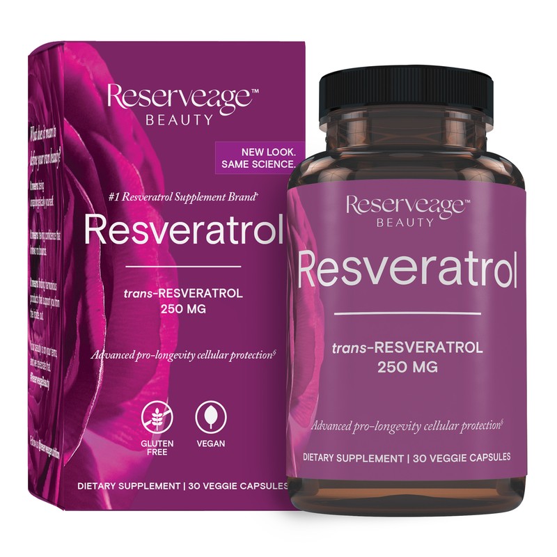 Reserveage, Resveratrol for Heart and Cellular Health, Healthy Aging 30 Capsules